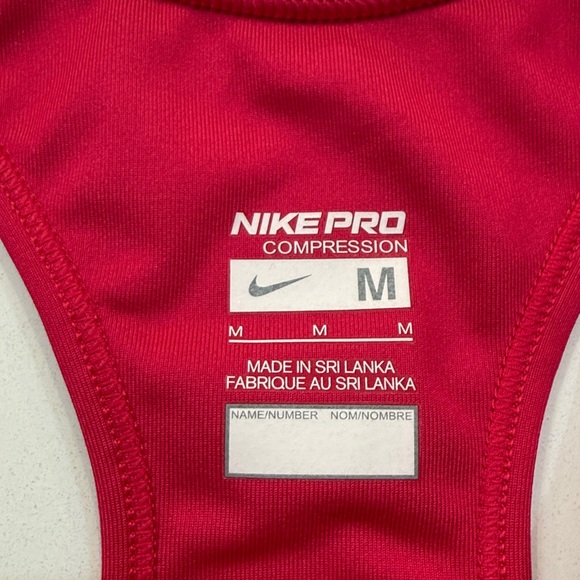 Nike Pro Compression Fuchsia Racerback Tank. Size M - Picture 2 of 3